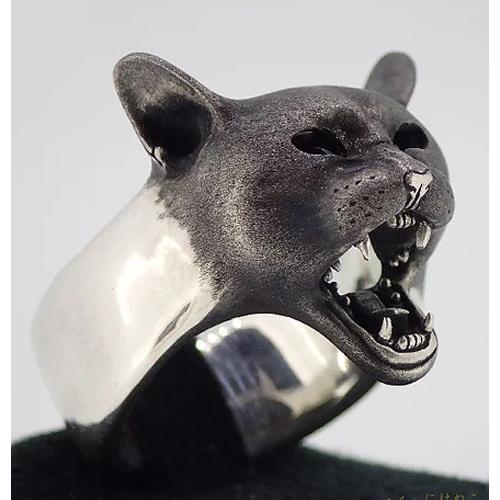 猫(ねこ)モチーフ銀製シルバーアクセサリー ネコ科の怒り、第一弾 