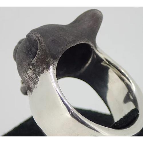 猫(ねこ)モチーフ銀製シルバーアクセサリー ネコ科の怒り、第一弾