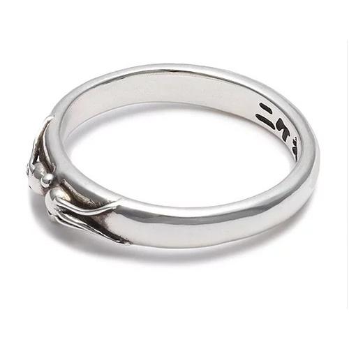 猫ネコモチーフ銀製シルバーアクセサリー 鳴いた猫(ねこ)のくちもと