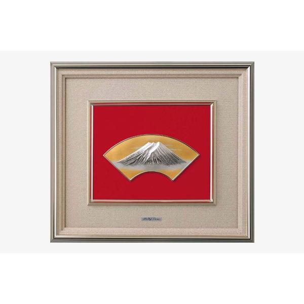 純銀　富士　扇面富士　4号　武比古作　ガラスケース入り 純銀 富士 扇面富士 4号 武比古作 ガラスケース入り 2025年最新】武比古作