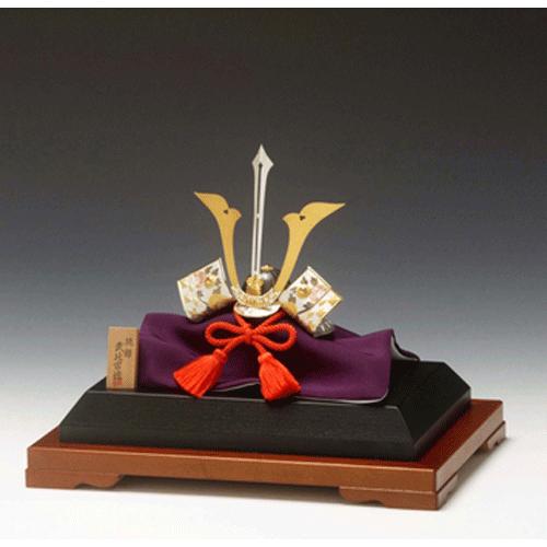 純銀 関工芸 武比古 純銀製 兜 3号(剣付 )銀製 伝統工芸 置物 武比古