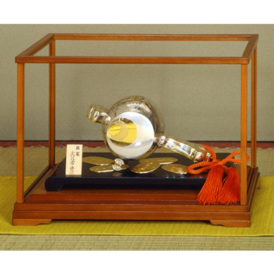 銀製 伝統工芸 武比古作 小槌 小判 伝統工芸 純銀置物 小判古槌1.3号