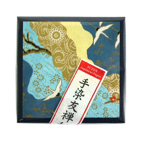和紙 友禅和紙 手染友禅和紙 友禅紙折り紙 （豆） 黒系 100枚箱入