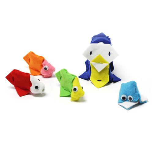 ホビークラフト・手作り f-pzl Penguin Kit（英語ver.） 指遊び