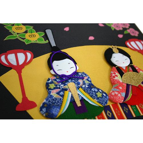 ホビークラフト・手作り 押し絵 手作りセット さくら雛 季節 縁起物 壁
