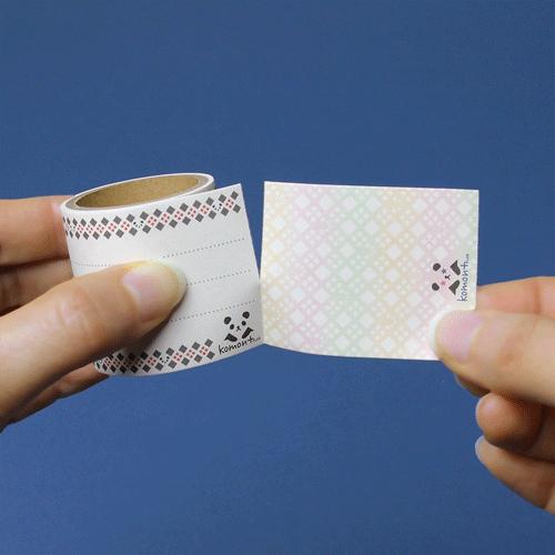 和紙小物 Komon ロール付箋 パンダ格子 全面のり付箋紙 メモ ミニメッセージ Taniguchi Kp 1 011 日本ものこと百貨 通販 Yahoo ショッピング