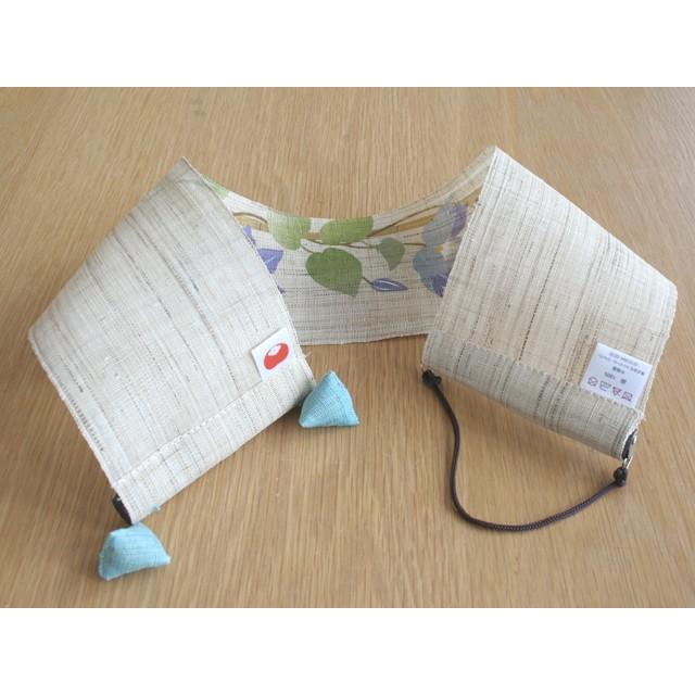 麻織布手染めタペストリー 麻豆タペストリー（鉄線）夏柄 天然素材