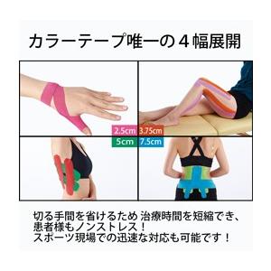 KINESYS カラーキネシオロジーテープ イエロー (色番16094-A) 3.75cm×5m 8巻 【トワテック キネシス】テーピング テープ × 5セット|towatech|03