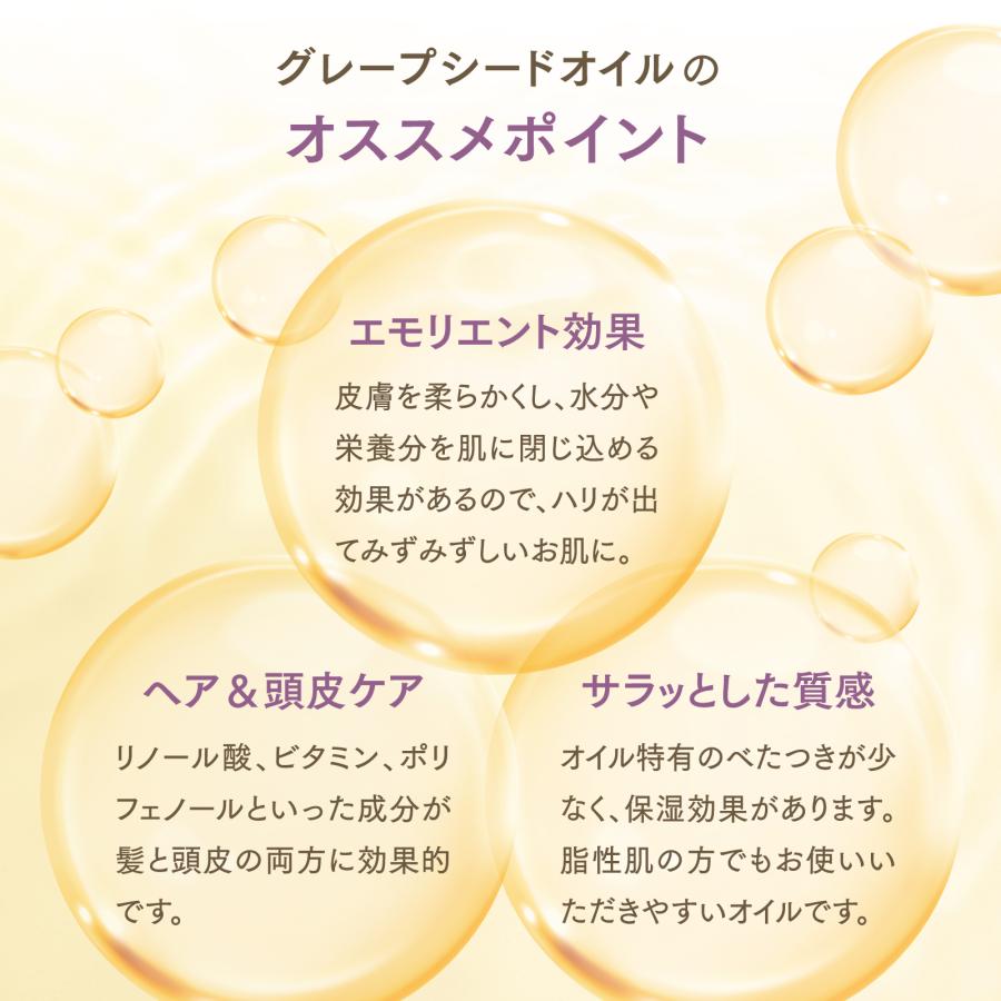 【6L】グレープシードオイル 1000mL×6本（ハーフケース販売）【天然100％・精製】 ブドウ種子油 アプレミディ キャリアオイル 大容量 業務用 送料無料の画像