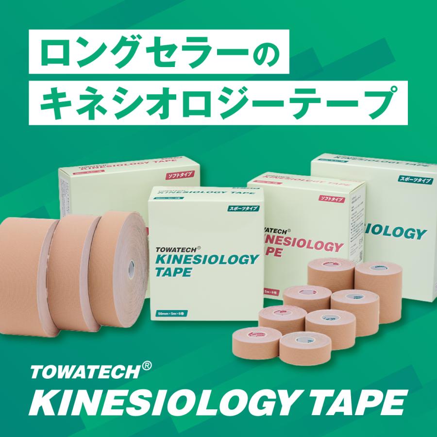 【3箱】テーピング キネシオ キネシオテープ 75mm×5m 4巻 スポーツタイプ トワテック キネシオロジーテープ テーピングテープ マラソン | トワテック | 01