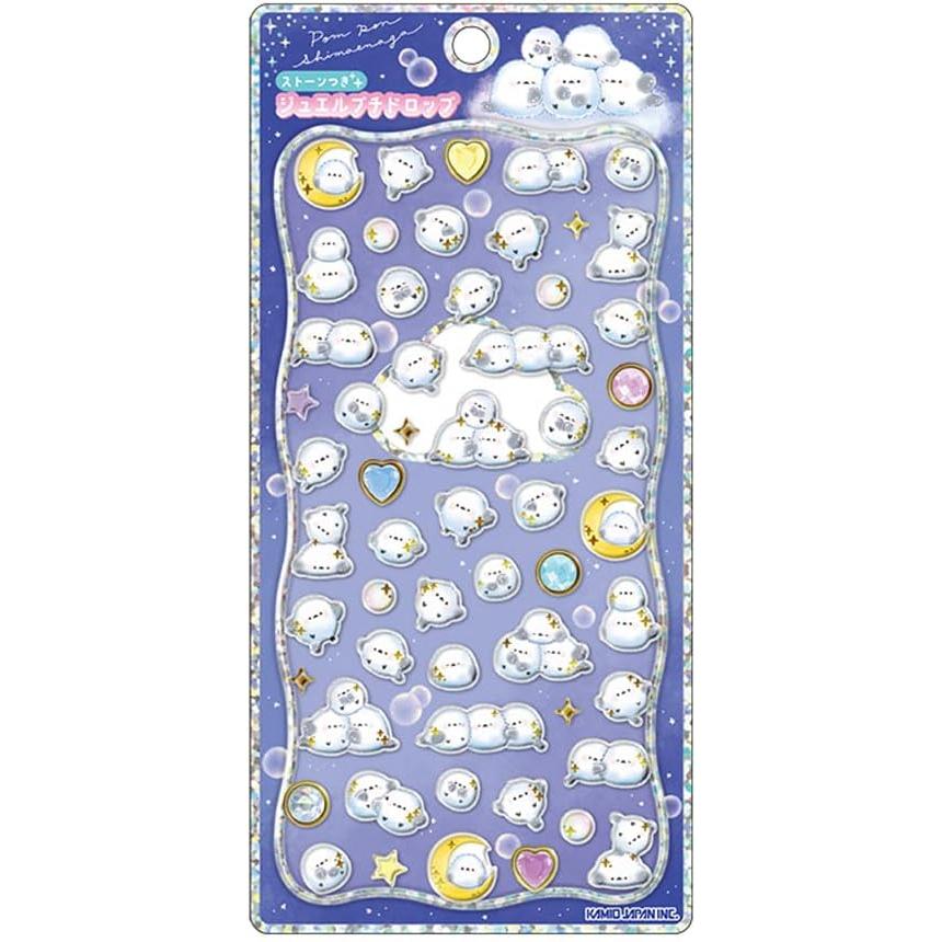 カミオジャパン 新品 シール ジュエルプチドロップステッカー ぽんぽん