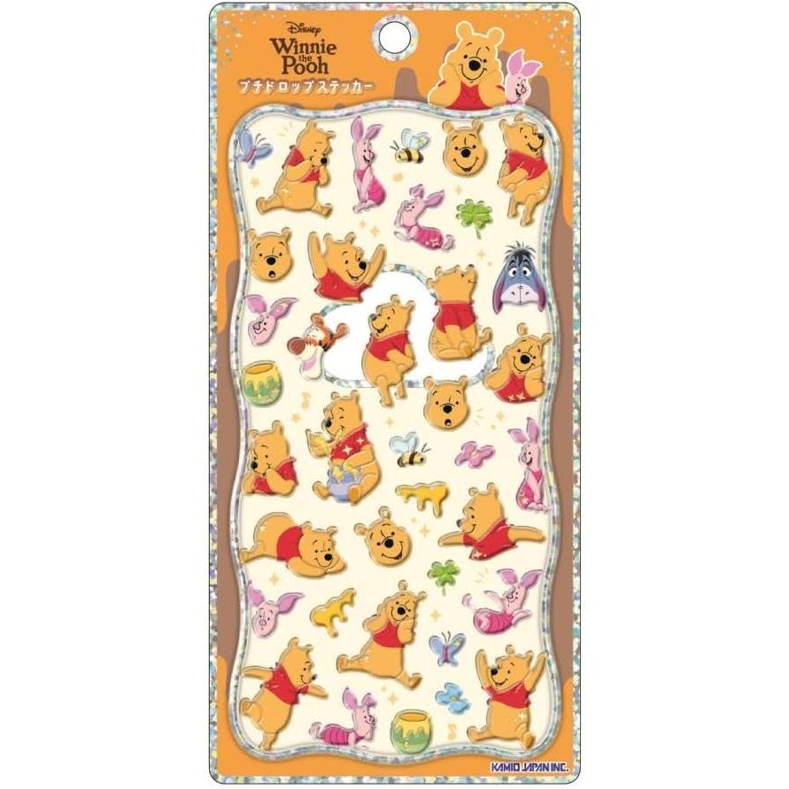 カミオジャパン 新品 キャラクター プチドロップステッカー くまのプー