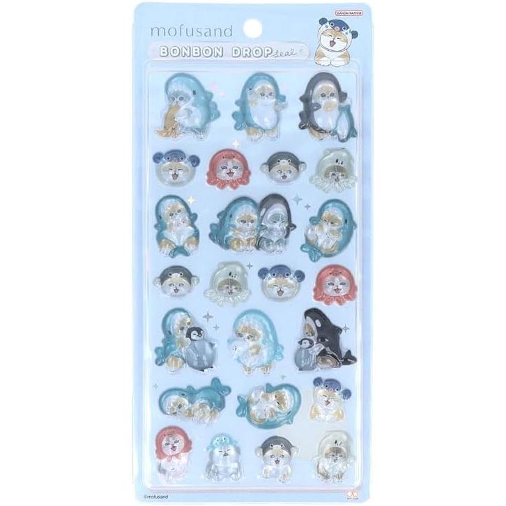 サンスター文具 新品 mofusand モフサンド グッズ シール 立体