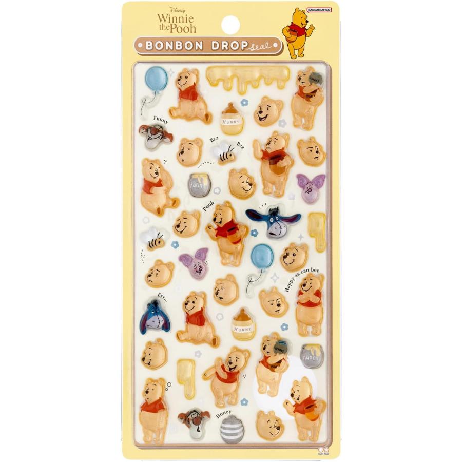 サンスター文具 新品 ディズニー シール ボンボンドロップシール くま