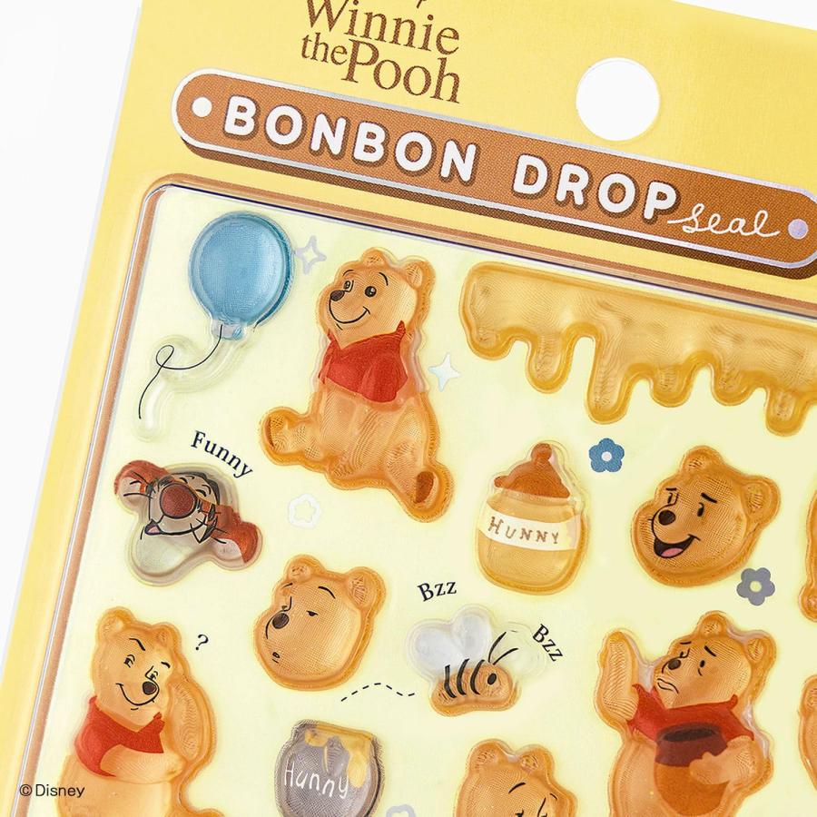 サンスター文具 新品 ディズニー シール ボンボンドロップシール くま