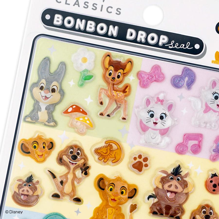サンスター文具 新品 ディズニー シール ボンボンドロップシール