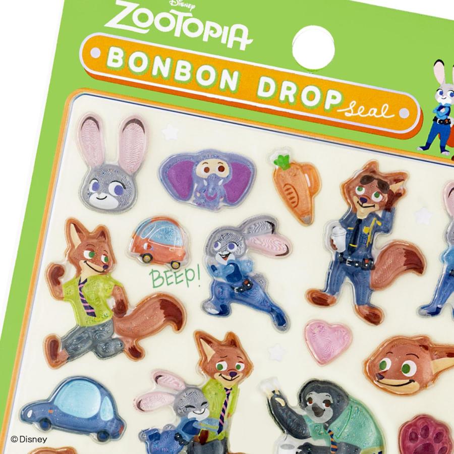 サンスター文具 新品 ディズニー シール ボンボンドロップシール
