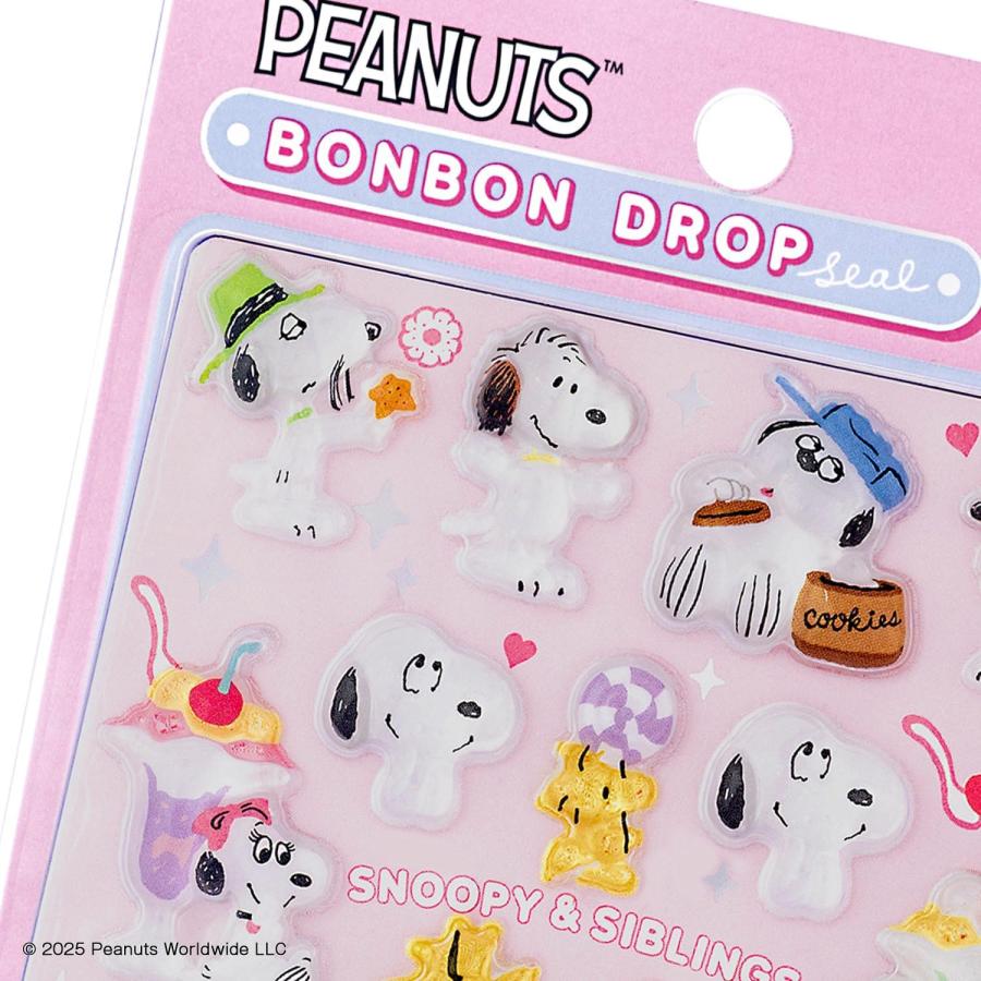 サンスター文具 新品 スヌーピー シール ボンボンドロップシール