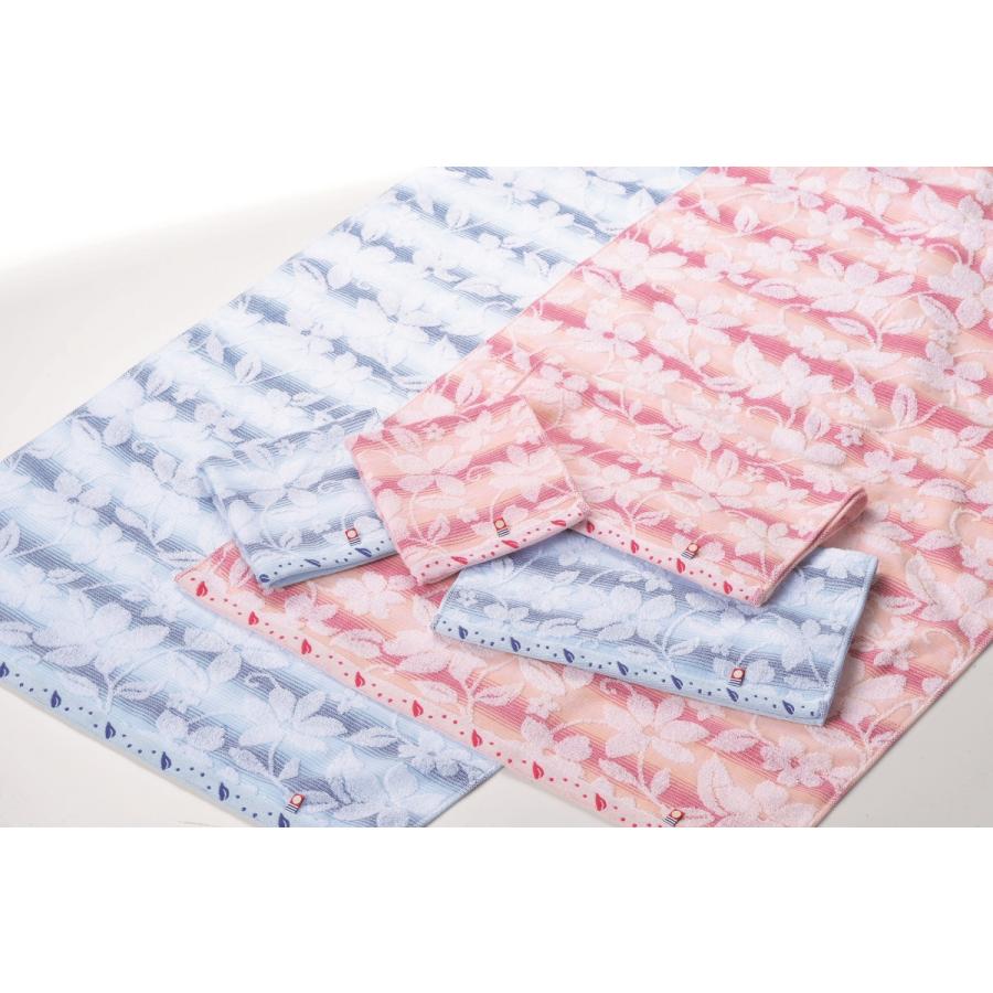 バスタオル 今治タオル グラデーションフラワー 2枚セット(ブルー1枚・ピンク1枚) 送料無料 | 今治タオル | 04