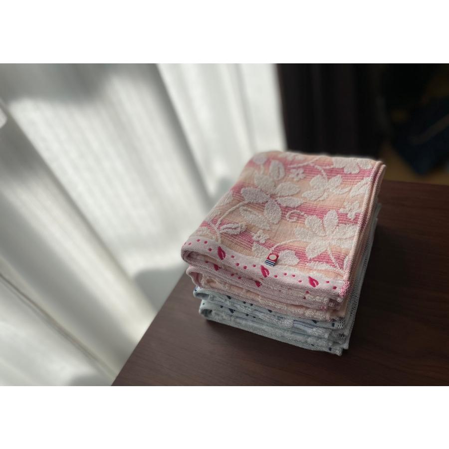 今治タオル フェイスタオル グラデーションフラワー 4枚セット (ブルー2枚・ピンク2枚) まとめ買い 送料無料 | 今治タオル | 02