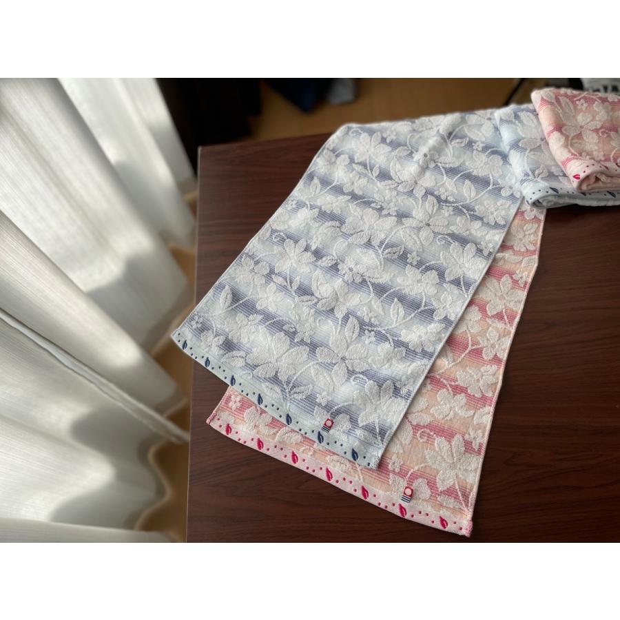 今治タオル フェイスタオル グラデーションフラワー 4枚セット (ブルー2枚・ピンク2枚) まとめ買い 送料無料 | 今治タオル | 03