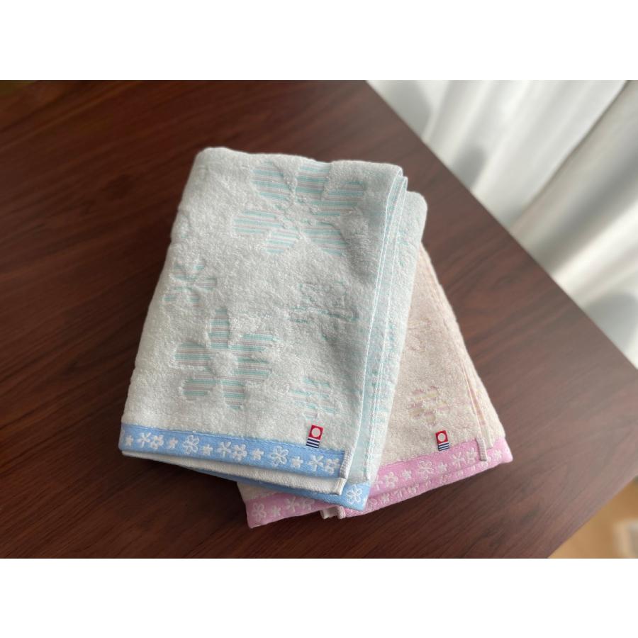 バスタオル 今治タオル 厚手 ふわふわ ソフトフラワー バスタオル 2枚セット(ブルー1枚・ピンク1枚) 今治タオルブランド 送料無料 | 今治タオル | 03
