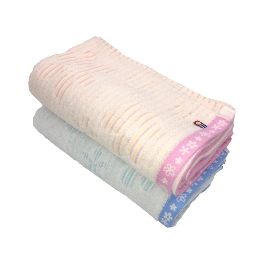 バスタオル 今治タオル 厚手 ふわふわ ソフトフラワー バスタオル 2枚セット(ブルー1枚・ピンク1枚) 今治タオルブランド 送料無料 | 今治タオル | 07