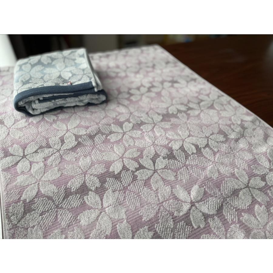 バスタオル 今治タオル 霞桜 2枚セット（エンジ1枚、ネイビー1枚） 今治タオルブランド認定品 送料無料 | 今治タオル | 02