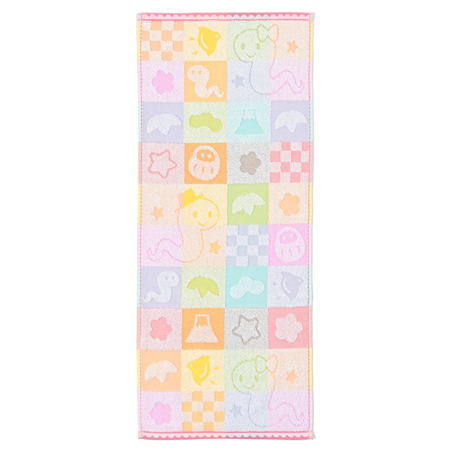 在庫処分 特価 干支タオル ふわふわ無撚糸 虹色巳 10枚セット 在庫処分 特価 干支タオル ふわふわ無撚糸 虹色巳 10枚セット
