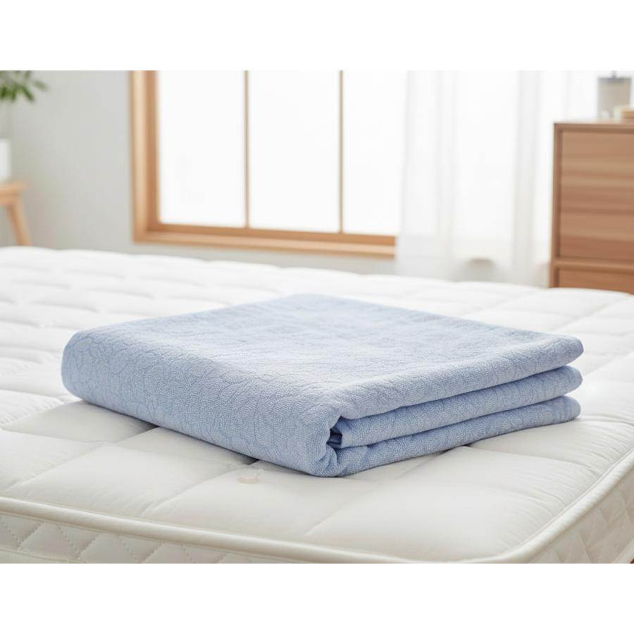 今治タオル ベッドシーツ&バスタオル&フェイスタオル各2点ずつ 今治タオル（imabari towel） 今治産 タオルシーツ フルール 約140