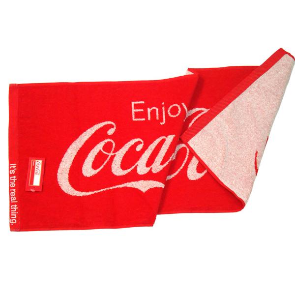 Coca Cola（コカコーラ） タオル フェイスタオル ジャガード織 ロゴ