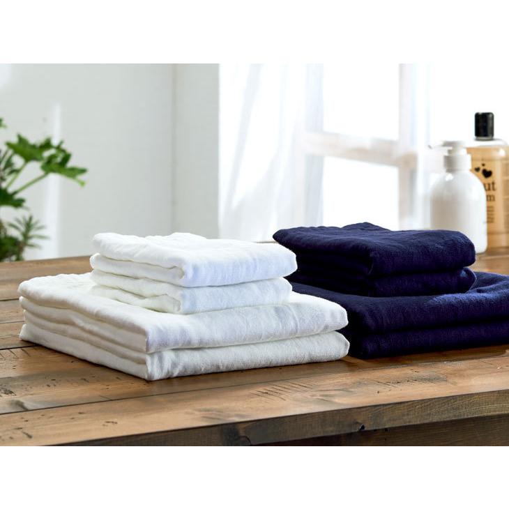 泉州タオル 同色10枚セット 2重 ガーゼ フェイスタオル 35×84cm