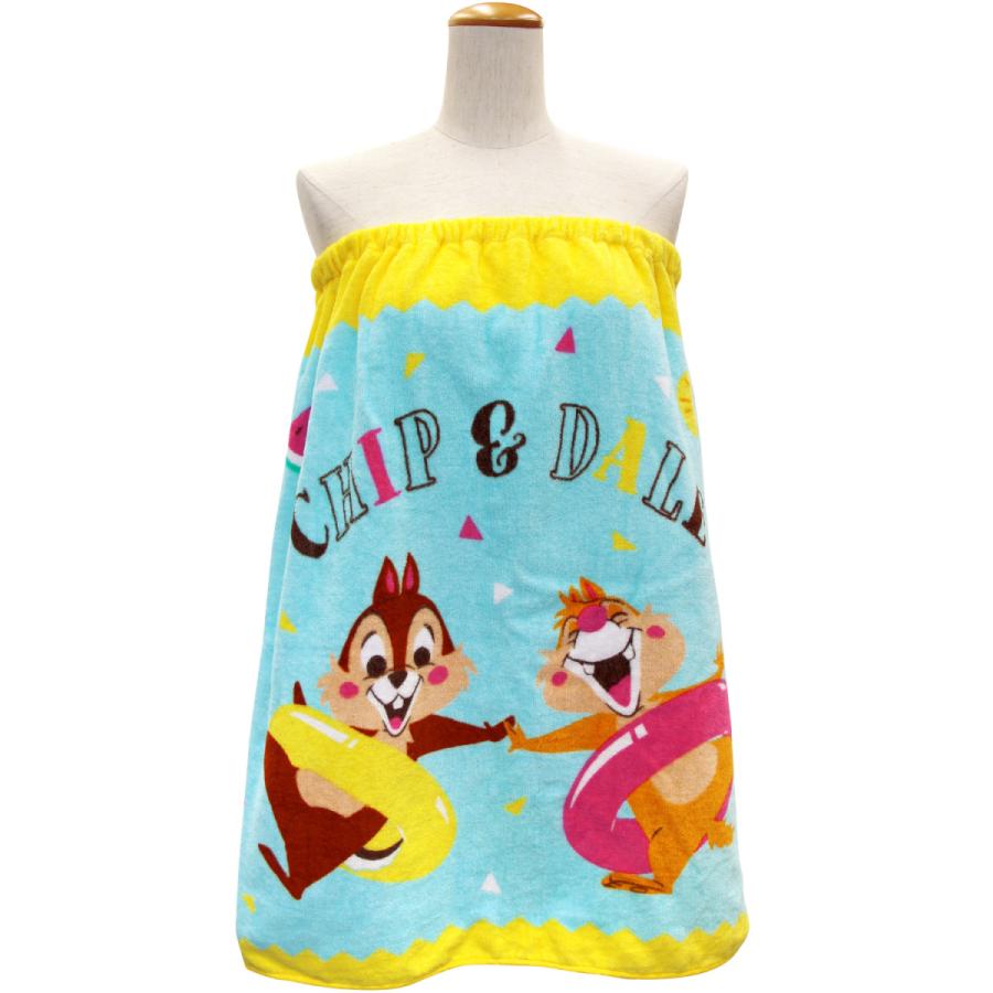 ラップタオル 巻きタオル マキタオル 60cm丈 子供 ディズニー チャンス チップamp デール 水泳用品 プール バスタオル ワンピース 約60 115cm オープニング