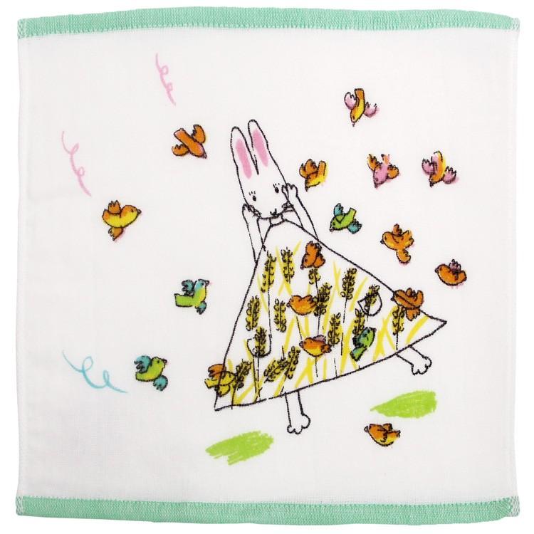 タオルハンカチ プチタオル わたしのワンピース ことり 約25 25cm ガーゼ 無撚糸 日本製 Pi6604 いおりいちふ 通販 Yahoo ショッピング