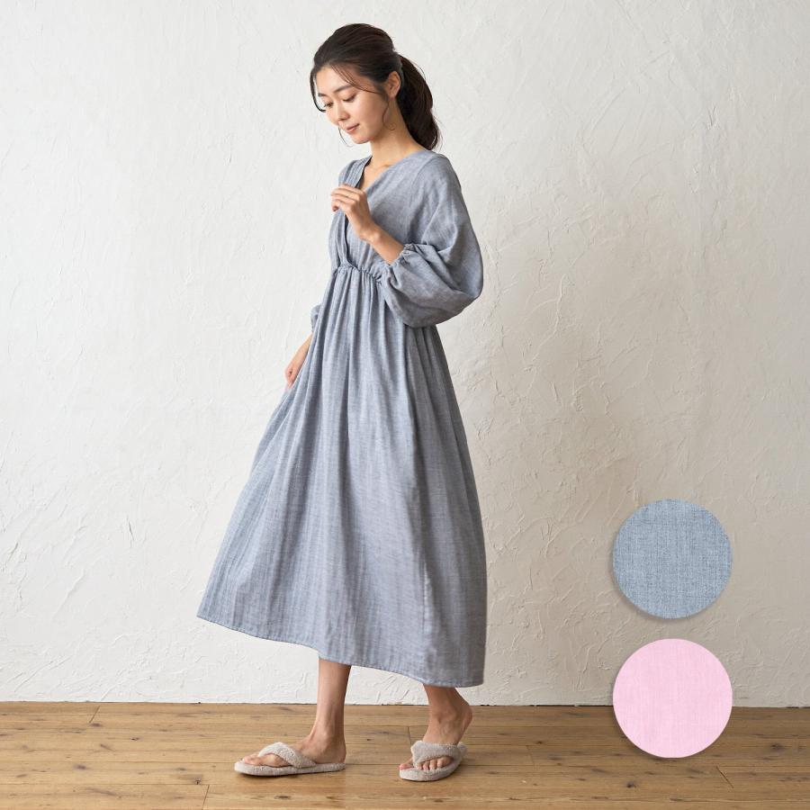 cocociLDK ガーゼルームタオル美術館ワンピース検索ウチノ タオル美術館 ガーゼカシュクールワンピース cococi beauty リナ