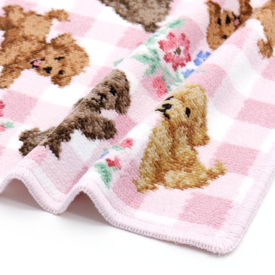 タオル美術館 cococi シェニール織タオルハンカチ wanko トイプードル
