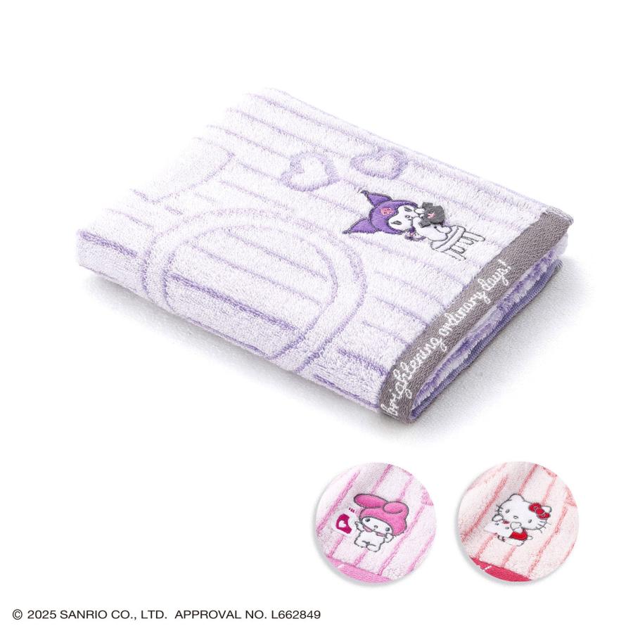 フェイスタオル Sanrio characters お洗濯 名入れ 刺繍 ギフト 贈り物
