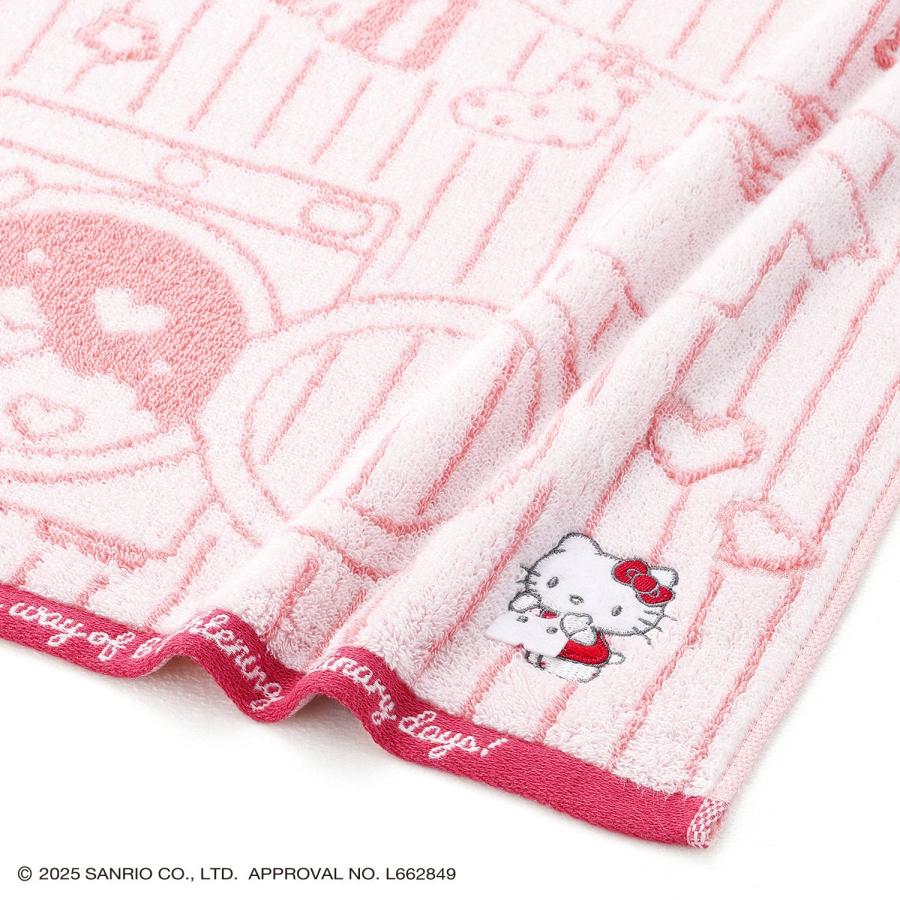 R★さん専用♥Hello Kittyキャラクタータオル 2005年製地球柄 フェイスタオル Sanrio characters お洗濯 名入れ 刺繍 ギフト 贈り物