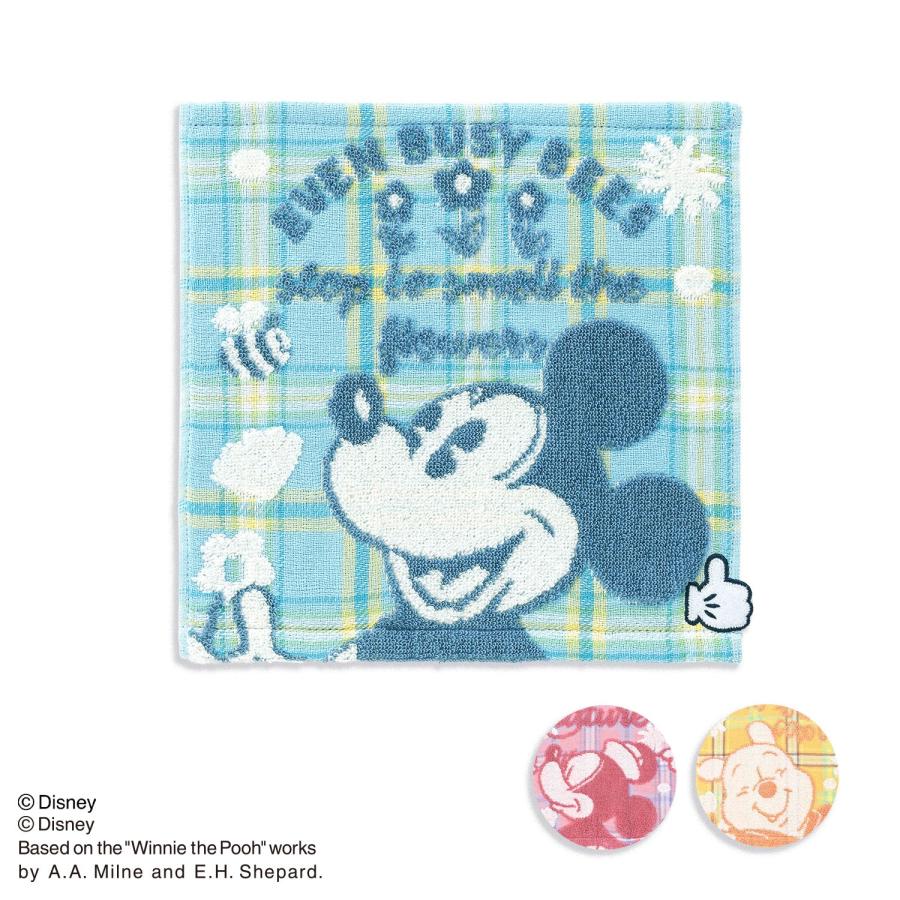 Disney（ディズニー） タオルハンカチ Happy Day 名入れ 刺繍 プチ