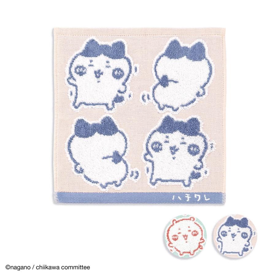 タオル美術館　ちいかわ　ハンカチタオル　刺繍入り　2枚　タグ付き　ハチワレ ちいかわ タオルハンカチ イエー 名入れ 刺繍 プチギフト 贈り物 敬老