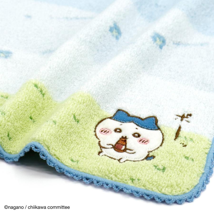 ちいかわ タオルハンカチ そよかぜ 名入れ 刺繍 プチギフト 贈り物