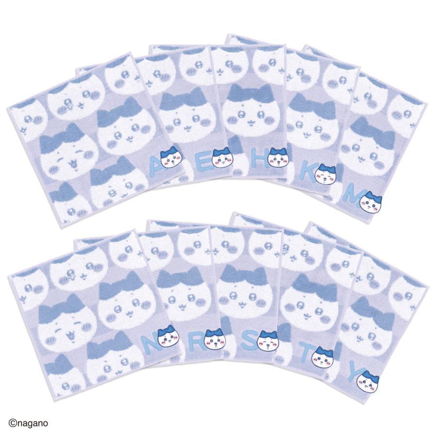 ちいかわ タオルハンカチ イニシャル (ハチワレ) ギフト プレゼント