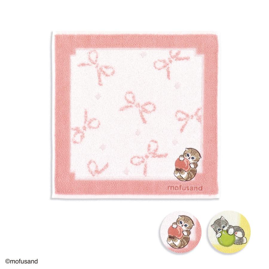 タオルハンカチ タオル 名入れ 刺繍 mofusand フルーツにゃん ギフト