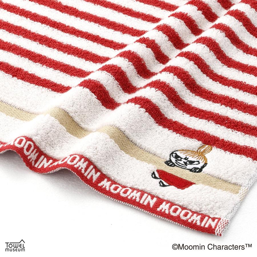 MOOMIN（ムーミン） タオルハンカチ リトルミイ ボーダーII 名入れ