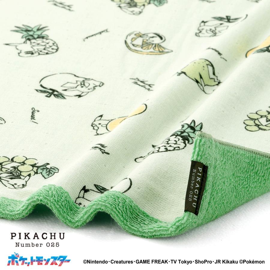 ポケモン フェイスタオル リバーシブルフルーツ 名入れ 刺繍 ギフト