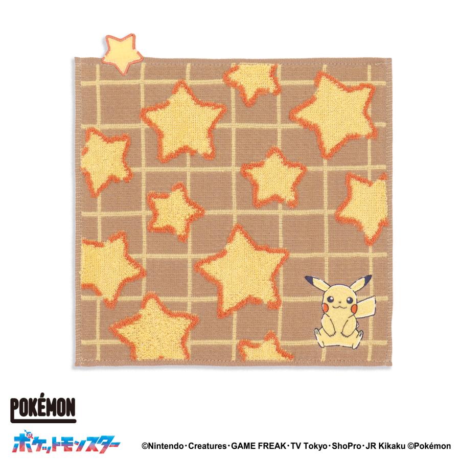 ポケモン 初代ドット風 ハンドタオル　20周年記念　ポケットモンスター タオルハンカチ タオル 名入れ 刺繍 ポケットモンスター ポップアップ
