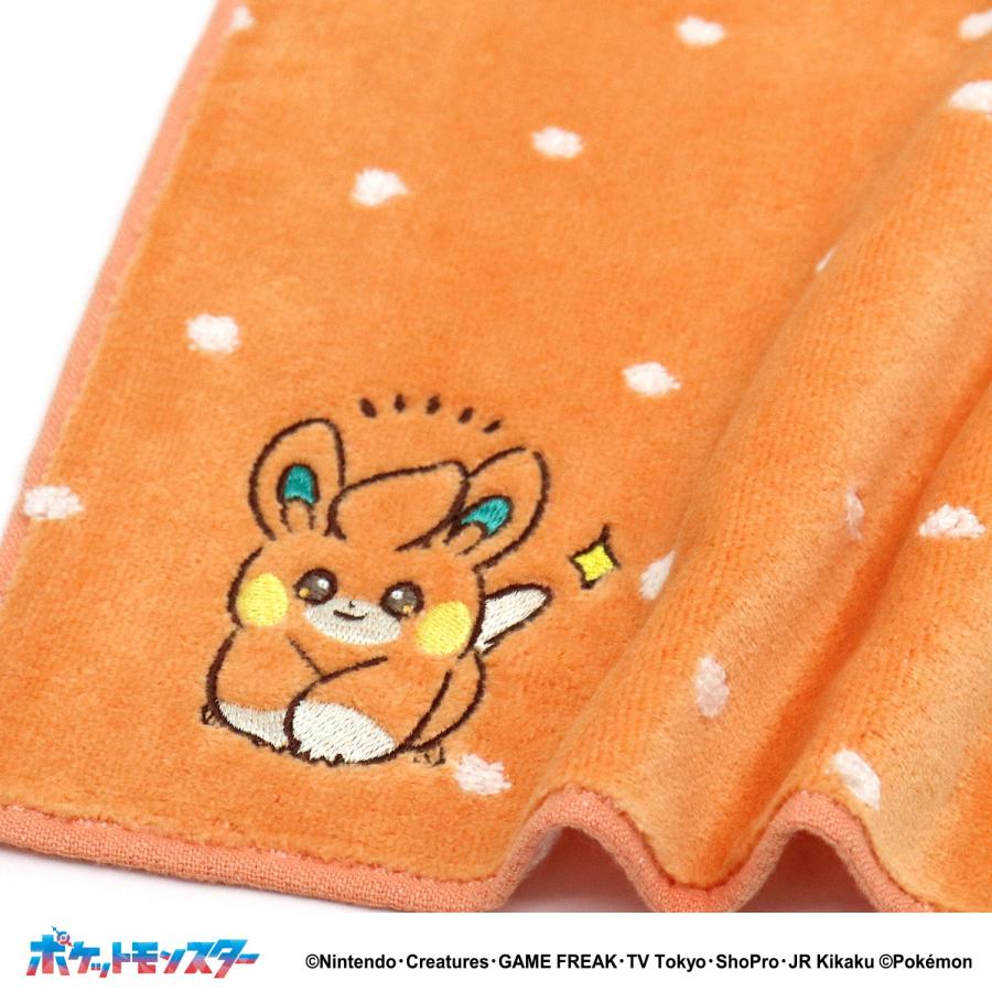 タオルハンカチ タオル 名入れ 刺繍 ポケットモンスター マルチドット