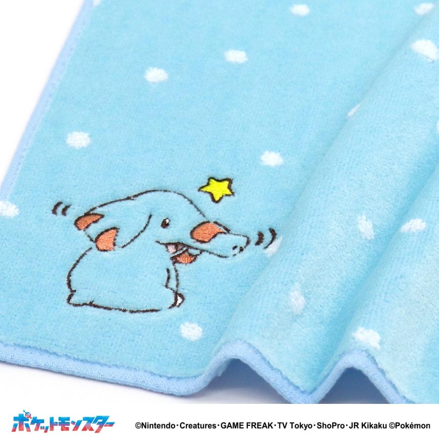タオルハンカチ タオル 名入れ 刺繍 ポケットモンスター マルチドット
