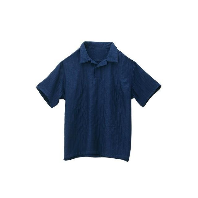 トップス シャツ メンズ パジャマ ワンマイルウェア ガーゼ ハイドロ銀チタン Cococi Ldk ネイビーブルー Co Menstops19ss Nb タオル美術館yahoo 店 通販 Yahoo ショッピング