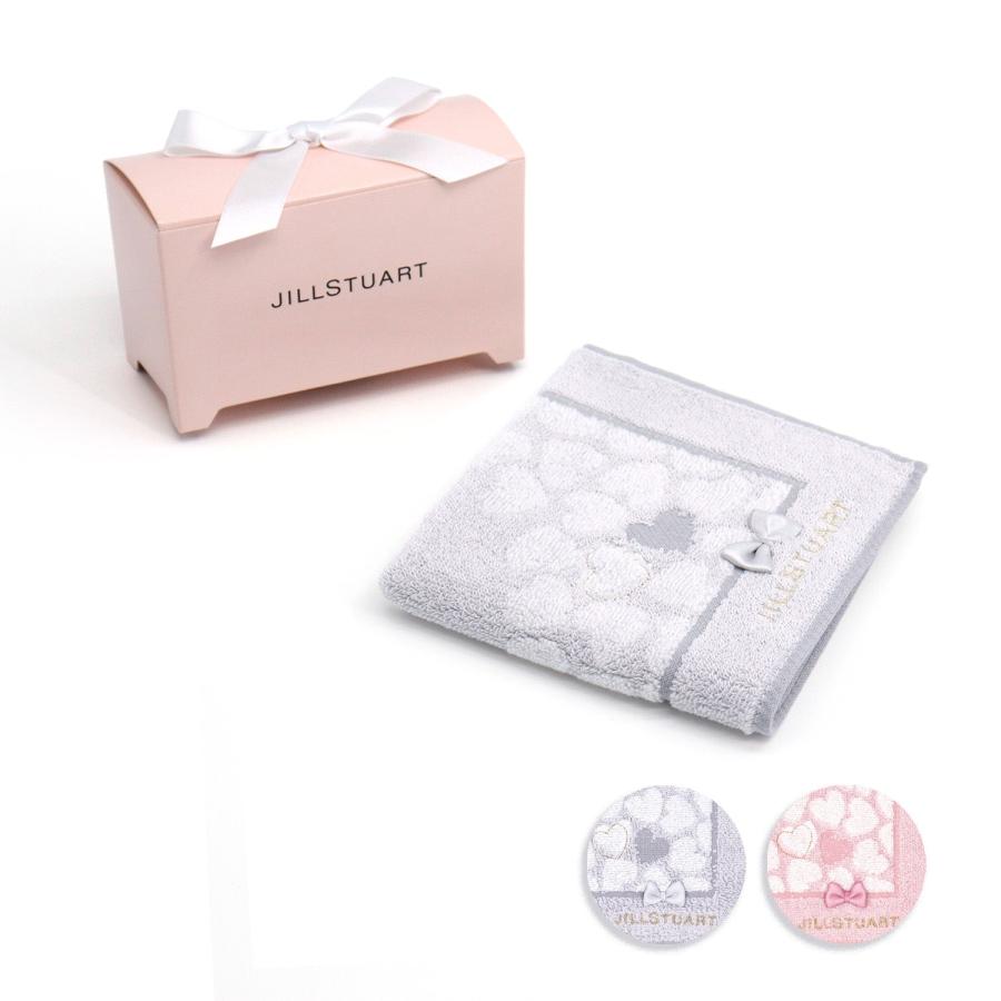 タオル 名入れ 刺繍 JILLSTUART ジルスチュアート リボンBOX入り スイートハート タオルハンカチ ギフト タオル美術館 公式 記念品 ホワイトデー のし対応